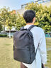 我潮雙肩背包男大容量多功能電腦包商務(wù)旅行包通勤書(shū)包可插拉桿箱男包 黑色（可放15.6英寸筆記本） 曬單實(shí)拍圖