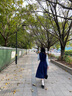 UKMR學(xué)院風(fēng)假兩件背帶連衣裙子女春夏季穿搭一整套感內搭收腰長(cháng)裙 淺藍配黑色 XL 60/65kg 曬單實(shí)拍圖