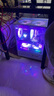 EVESKY 玄武MINI 無立柱海景房機箱 M-ATX主板/270°廣角玻璃側(cè)透 240水冷游戲電腦主機箱 支持4090顯卡 玄武MINI-白色+5個棱鏡4Pro風(fēng)扇 曬單實拍圖