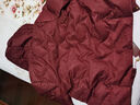 雋狐中老年羽絨服女款短款媽媽冬裝加厚大碼70歲老人奶奶太太冬季外套 棗紅 2XL 【推薦106-120斤】 曬單實(shí)拍圖