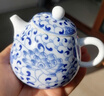 泥土故事景德鎮手繪青花瓷茶壺家用陶瓷功夫茶具單壺小號過(guò)濾泡茶青花文旦 曬單實(shí)拍圖