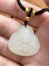 豆蔻時(shí)光和田玉佛吊墜白玉彌勒佛公黃金轉(zhuǎn)運(yùn)珠玉墜天然玉石項(xiàng)鏈女款 曬單實(shí)拍圖