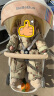 Milkbarn【三防】秋冬嬰兒連體羽絨服寶寶衣服保暖外出連帽哈衣 深秋松果 90 cm(18-24月-參考身高80-90cm) 曬單實拍圖