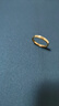 卡百瑞黃金戒指有求必應戒指鏈條小金球吊墜足金999活口可調節女送老婆 有球必應戒指約2.45-2.55g 曬單實(shí)拍圖