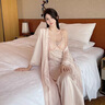 GP Memory家居服帶胸墊吊帶睡裙法式薄款長(zhǎng)裙睡袍兩件套送閨蜜女友禮盒裝 香檳粉【可拆胸墊】 M 【建議80-100斤】 曬單實(shí)拍圖