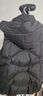 水云間立領(lǐng)鵝絨羽絨服馬甲坎肩連帽外套女裝保暖馬夾2024秋冬新款 黑色 均碼 曬單實(shí)拍圖