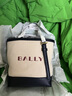 巴利（BALLY）生日節禮物女包簡(jiǎn)約女士水桶包織物配皮斜跨單肩包手提包 6308393 自然色 常規 曬單實(shí)拍圖