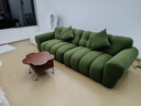 卡熙緹沙發(fā) 法式復古布藝電動(dòng)沙發(fā)多功能可伸縮沙發(fā)床兩用折疊墨綠色 復古綠|2.9米大四人位(雙電機) 牛奶親膚絨布-云端坐感 曬單實(shí)拍圖
