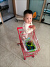 語(yǔ)森憶兒童超市購物車(chē)手推車(chē)兒童外出過(guò)家家玩具寶生日禮物彩色小孩推車(chē) 寶寶普通一體款59cm紅 曬單實(shí)拍圖