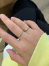IL&CO尤珂「冰島極光」18K黃金鉆石戒指女鑲真鉆細(xì)戒七夕禮物送女友 14號(hào) 曬單實(shí)拍圖