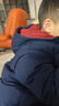 馬騎頓（MQD）童裝男大童23冬學(xué)院風(fēng)保暖小熊連帽羽絨服 曬單實(shí)拍圖