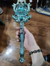 ONEVAN充電版魔法棒女童旋轉(zhuǎn)仙女棒權(quán)杖兒童女孩玩具可愛公主發(fā)光生日禮 充電版-透明水晶魔法棒-藍色小蜜蜂 曬單實拍圖