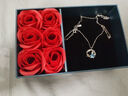 中國黃金（CHINA GOLD）銀項鏈小王子玫瑰星球女款設計感吊墜情人生日禮物馬年本命年禮物 [當/次日達]925銀玫瑰星球項鏈【玫瑰禮盒】 曬單實(shí)拍圖