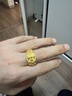 ?；酥閷毿驴羁肆_心戒指黃金徽章歐美款999足金包銀男款活口指環(huán)節(jié)日送禮 金包銀徽章戒指 包金1.3克 曬單實(shí)拍圖