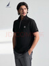 諾帝卡（NAUTICA）男裝25春夏新款棉滌珠地透氣短袖POLO衫男KE5103 黑色0TB  M 曬單實(shí)拍圖