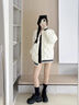 LEECAT STUDIO | 7cm增高女鞋2025新款真皮英倫風(fēng)厚底系帶樂福鞋女 黑色 35 (225mm) 曬單實(shí)拍圖