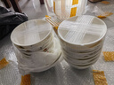 正山藝瓷陶瓷餐具羊脂玉高白瓷仿古大公雞碗家用老式雞公碗米飯碗 6英寸反口公雞碗B款6個(gè) 曬單實(shí)拍圖