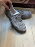 公羊男鞋春夏季透氣男士休閑鞋軟皮軟底一腳蹬鞋子男板鞋 灰色 42  曬單實(shí)拍圖