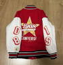 Converse【CNY系列】匡威童裝男童棉服2025新款本命年紅色拜年服棒球外套 匡威紅 140 /68 【建議身高128-140cm】 曬單實(shí)拍圖