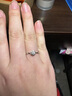喜鉆鉑金鉆戒女50分/1克拉結婚鉆石戒指單鉆扭臂六爪雪花送女友禮物 50分H色VS2 3EX N【GIA雙證】 曬單實(shí)拍圖