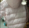 駱駝（CAMEL）黑鉆系列短款羽絨服女裝冬新款保暖防風(fēng)連帽羽絨外套面包服 724CA6B601，雪藕白，女 L 曬單實(shí)拍圖