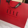 ELLE【禮盒裝】100%綿羊毛圍巾女秋冬禮物保暖時(shí)尚提花圍脖披肩教師節 曬單實(shí)拍圖