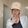 川玖田一帽子男尖貨高品質(zhì)可愛(ài)小狐貍刺繡棒球帽女春夏韓版鴨舌帽全棉軟頂 卡其色 曬單實(shí)拍圖