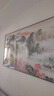 流水生財風(fēng)景山水畫(huà)客廳背景墻掛畫(huà)辦公室八方來(lái)財裝飾畫(huà)字畫(huà)壁畫(huà) 富春山居圖 200*80cm晶瓷亮面鋁合金黑框 曬單實(shí)拍圖