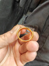中國(guó)黃金（CHINA GOLD）黃金戒指足金六字真言戒指男士戒指送老公送爸爸生日父親節(jié)禮物 21圈口-約1.6g 曬單實(shí)拍圖
