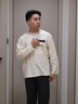 秋鹿睡衣男棉柔家居服套裝透氣舒適長(cháng)袖長(cháng)褲圓領(lǐng)套頭居家服 米色 XL 曬單實(shí)拍圖