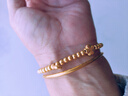 中國黃金（CHINA GOLD）黃金手鏈女足金四葉草手鏈福牌手串七夕情人節(jié)生日禮物送女友老婆 足金四葉草手串 約2.7g 曬單實拍圖