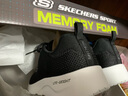 斯凱奇（Skechers）男鞋跑步鞋夏季新款網(wǎng)面透氣運動鞋子男輕便舒適減震耐磨跑鞋官方 海軍藍(lán)色/藍(lán)色 41 曬單實拍圖
