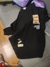 啄木鳥(niǎo)純棉青少年夏季套裝男生短袖T恤衫半袖新款大高中學(xué)生潮休閑運動(dòng) 兩件套【T219黑色+大字母短褲】 XL 適合131-150斤 曬單實(shí)拍圖