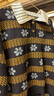 闊色（kuose）復古polo領(lǐng)針織衫女新款早秋季長(cháng)袖上衣假兩件條紋毛衣 藏藍色 M 曬單實(shí)拍圖