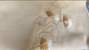 杭絲府100%羊毛刺繡圍巾披肩外搭送長(cháng)輩媽媽生日三八婦女節女生禮物禮盒 銀杏知秋  淡雅米(高檔禮盒) 曬單實(shí)拍圖