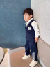 G.duck男童套裝春秋款2025新款兒童秋季韓版帥氣笑臉學(xué)院風(fēng)兩件套酷帥潮 藏青色 90 cm 曬單實(shí)拍圖