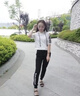 FSHE黑色休閑褲女寬松束腳ins潮顯瘦學(xué)生百搭運(yùn)動(dòng)女衛(wèi)褲長褲子女 RUN休閑褲【黑色】 L 【90-110斤】 曬單實(shí)拍圖