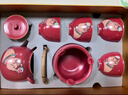 蘇氏陶瓷（SUSHI CERAMICS）走進(jìn)故宮紅心意提梁壺茶具恭喜發(fā)財四茶杯帶茶盤(pán)托禮盒 曬單實(shí)拍圖
