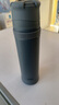 膳魔師（THERMOS）日本保溫杯男士運動(dòng)戶(hù)外登山水杯子魔膳師FFX-900ml大容量熱水瓶 莫蘭迪淺灰送杯套 900ml 曬單實(shí)拍圖