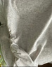 禾戀淑長袖上衣t恤修身打底衫內(nèi)搭女秋季2025新款緊身女正肩輕薄可外穿 褶皺收腰長袖打底衫【麻灰色】 XL 【建議115-125斤】 曬單實拍圖