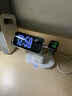 鉑吶苓三合一適用magsafe磁吸無(wú)線充電器適用蘋果iPhone支架桌面耳機(jī)手表充電 無(wú)線充電座【3合1-白色】 曬單實(shí)拍圖