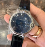 【二手99新】全套卡地亞男表 藍氣球系列精鋼男士自動(dòng)機械時(shí)尚休閑二手奢侈品腕表名表 42MM表徑藍盤(pán)單表WSBB0027 假一賠三 曬單實(shí)拍圖