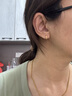 中國黃金（CHINA GOLD）碎冰冰素圈18k金耳釘女彩金七夕情人節(jié)禮物送女友老婆生日實(shí)用 京速達(dá)-18k金滿天星耳釘 曬單實(shí)拍圖