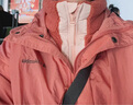 Columbia哥倫比亞三合一女戶(hù)外防風(fēng)保暖可拆卸抓絨內膽休閑服外套WR1676 曬單實(shí)拍圖