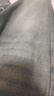 衣然呈品休閑百搭復(fù)古直筒牛仔褲女春夏新款高腰顯瘦遮胯微喇馬蹄長褲子女 藍(lán)色 S 【建議80-90斤】 曬單實(shí)拍圖
