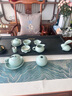 WANT YA功夫茶具套裝汝窯冰裂家用客廳陶瓷泡茶壺開片輕奢茶杯高端禮品 汝窯【西施壺200Ml】18頭套裝 曬單實拍圖