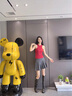 卓詩(shī)尼厚底長(cháng)筒靴女2025年冬季新款不過(guò)膝騎士靴復古加絨靴子西部牛仔靴 棕色-單里 37 曬單實(shí)拍圖