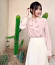 Amerpin國際一線(xiàn)品牌真絲襯衫女100%桑蠶絲真絲高檔時(shí)尚氣質(zhì)蝴蝶結襯衫女 粉色（高檔禮盒包裝） S （建議100斤以?xún)龋?曬單實(shí)拍圖