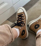匡威（Converse）官方 1970S男女高幫復古翻毛皮運動(dòng)鞋棕色169337C 169337C/褐色 44 曬單實(shí)拍圖