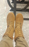 際華三五一五正版棕色作戰靴男靴耐磨側拉鏈夏季戶(hù)外登山鞋沙漠靴新式 原廠(chǎng)戰靴牛皮款 41 =255 曬單實(shí)拍圖